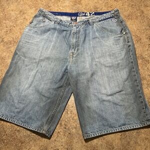 G Unit Denim Jean Shorts Relaxed Fit Blue Mens Size 42x14 Y2k Baggy Hip Hop